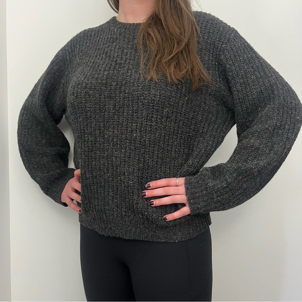 Vintage Wool Retro wide sleeve pullover Cambridge cozy Sweater